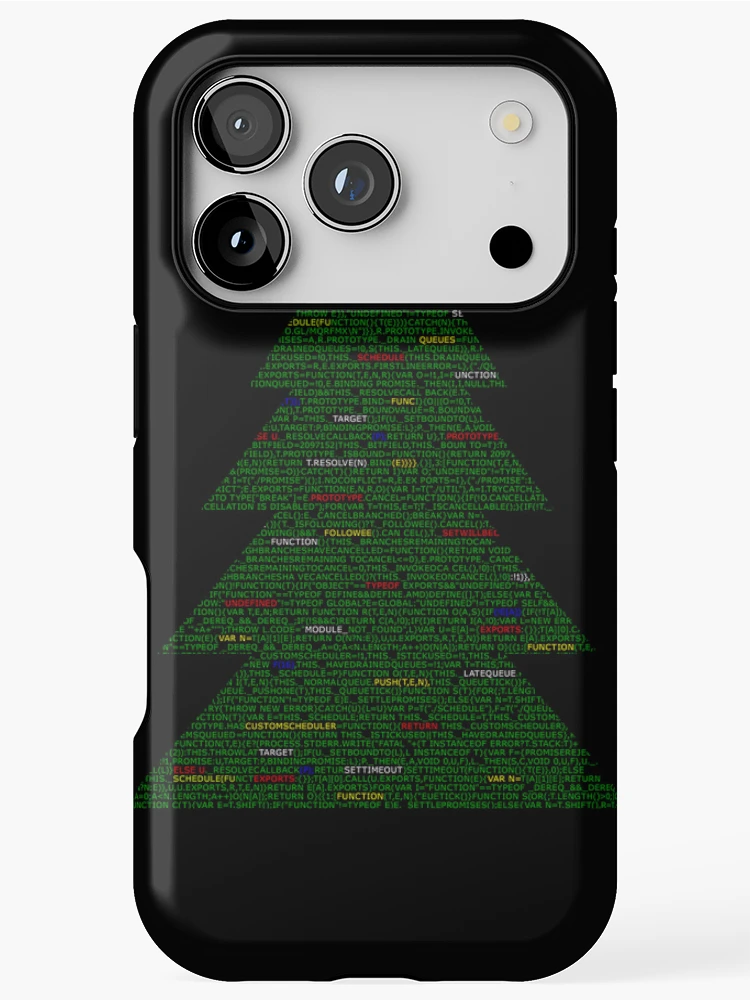 Thumbnail 1 of 4, iPhone Case, Christmas tree code, javascript code christmas. designed and sold by T-Look.