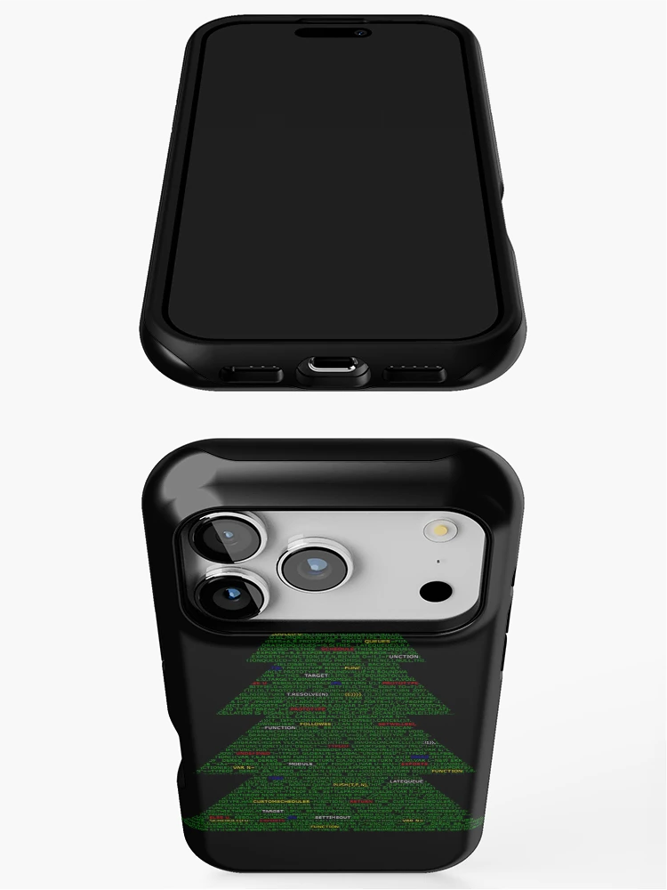 Thumbnail 3 of 4, iPhone Case, Christmas tree code, javascript code christmas. designed and sold by T-Look.