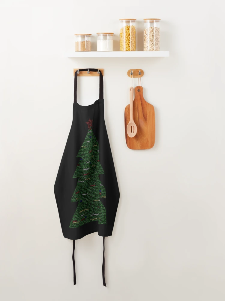 Thumbnail 4 of 6, Apron, Christmas tree code, javascript code christmas. designed and sold by T-Look.
