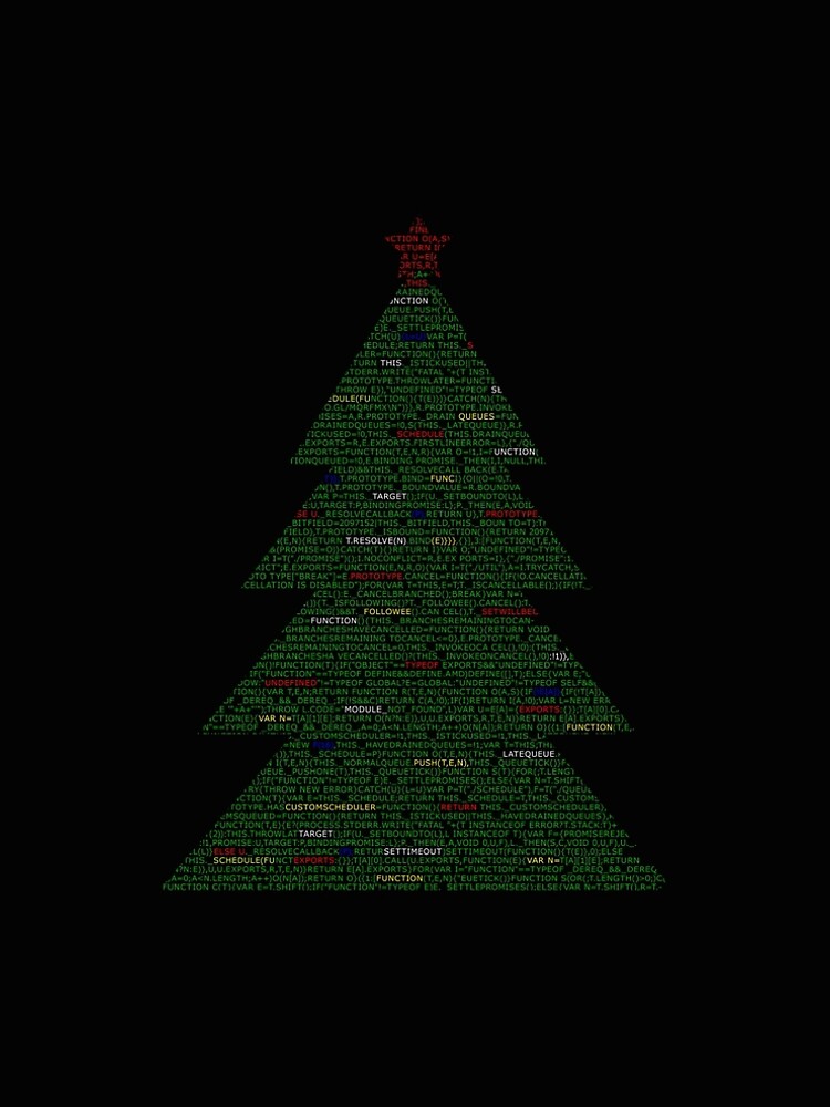 Thumbnail 5 of 5, A-Line Dress, Christmas tree code, javascript code christmas. designed and sold by T-Look.