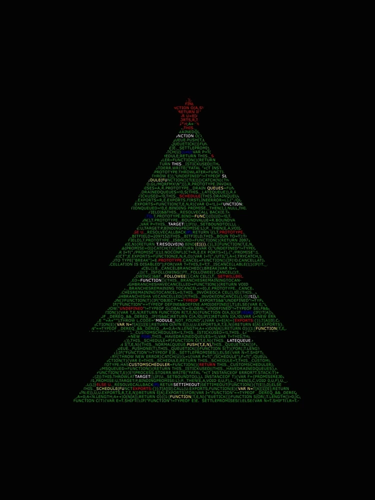 Thumbnail 5 of 5, A-Line Dress, Christmas tree code, javascript code christmas. designed and sold by T-Look.