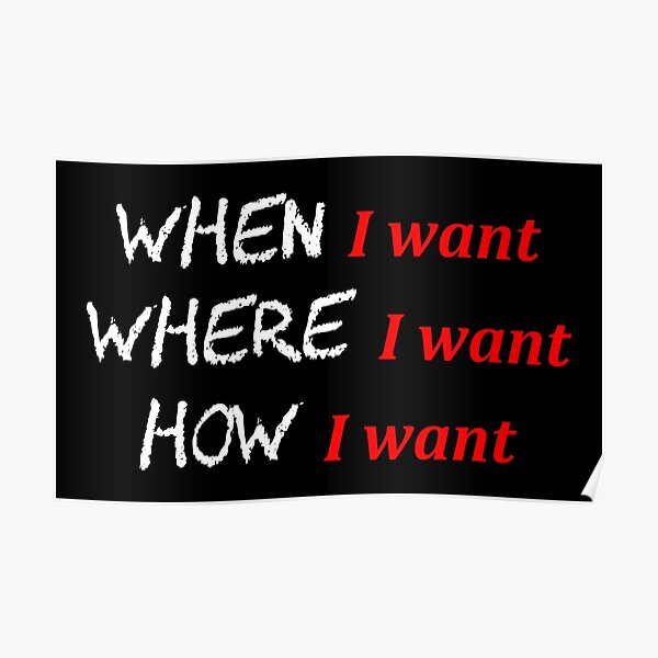 When, Where, How Poster