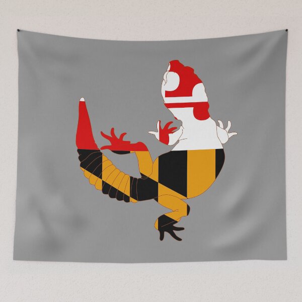Item preview, Gecko africano de cola gorda con bandera de Maryland designed and sold by Zia Frazier.