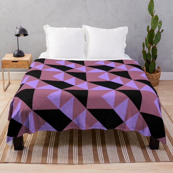 Item preview, 'Zangles' - en rosa oscuro y lila sobre una base negra designed and sold by sleepingdogprod.