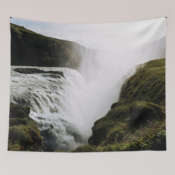 Item preview, Gullfoss waterfall  in Iceland - Landscape Photography designed and sold by regnumsaturni.