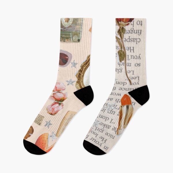 Item preview, Vintage Old Money Aesthetic Collage Print Light Peach designed and sold by Femme Pastel Collective.