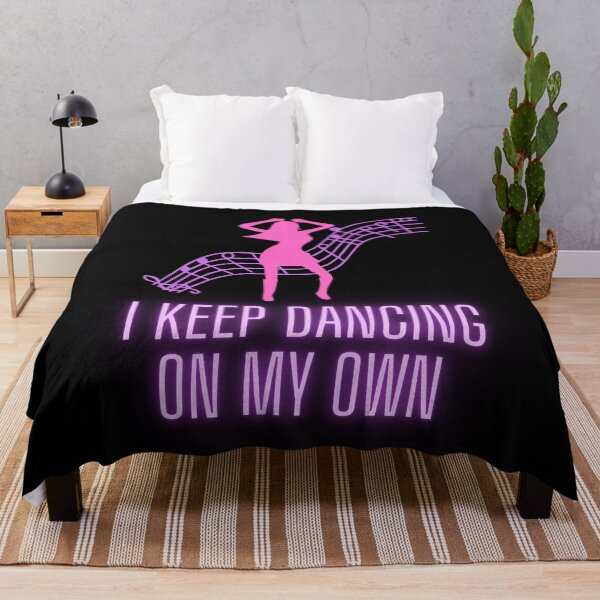 Item preview, I keep dancing on my own design neon pink girl - perfect for new year party designed and sold by Olivvier.