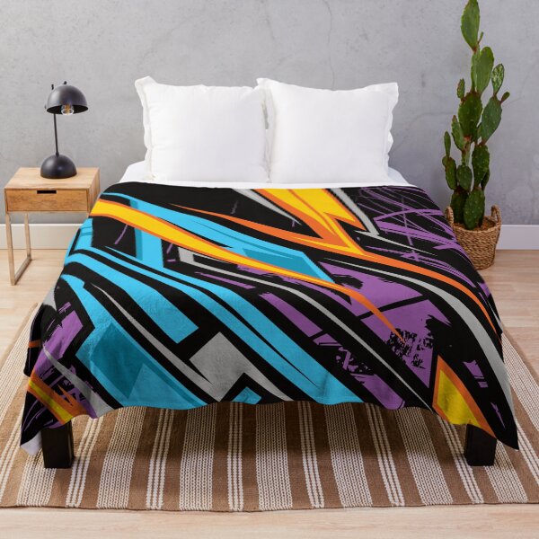 Item preview, Abstract Stripes and Swirls 80's Funky Print All Over Print Art Lover Wild Print Patterns designed and sold by CharJens.