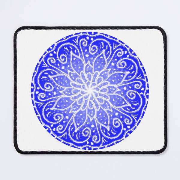 Item preview, Mandala azul blanco designed and sold by magicmandy.
