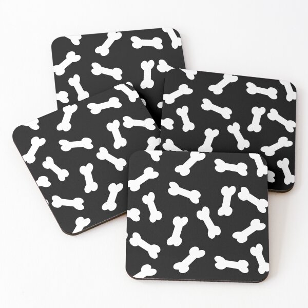 Item preview, Dog Bones Black and White Pattern designed and sold by karwilberevivalcollection.