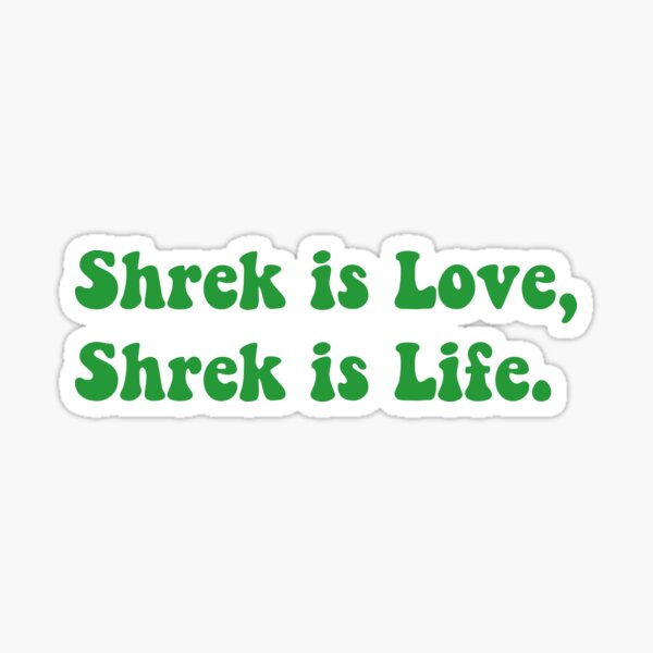 Shrek and Shadow OTP Sticker for Sale by witapepsi