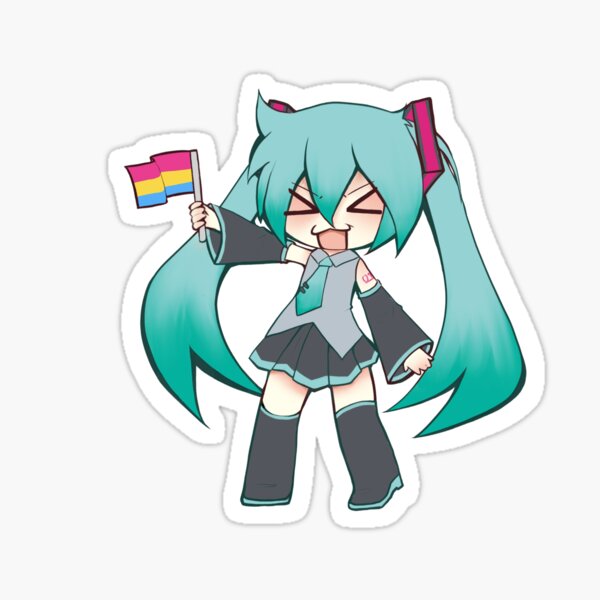 Item preview, Hatsune Miku Pansexual pride designed and sold by mintiqq.