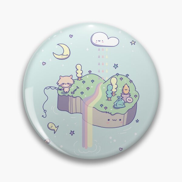 Item preview, Kawaii Raccoon Kawaii Trash Panda Trash Fire Island - Aesthetic Rainbow Pastel  designed and sold by Good-Find.