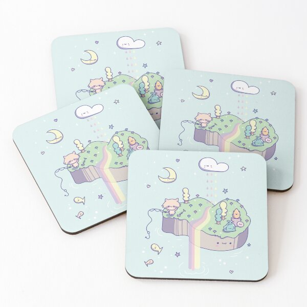 Item preview, Kawaii Raccoon Kawaii Trash Panda Trash Fire Island - Aesthetic Rainbow Pastel  designed and sold by Good-Find.