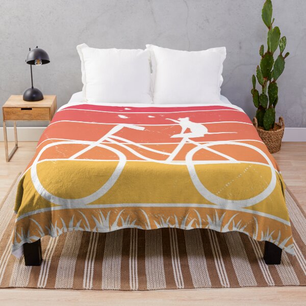 Item preview, Bicycle cat  sunrise vintage designed and sold by SoftAsaGrap.