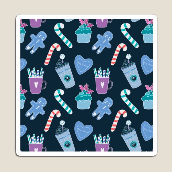 Item preview, Christmas Cookies and Drinks - Blue designed and sold by JaselviiStudio.
