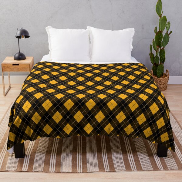Item preview, Pale Pumpkin and Black Halloween Argyle Check Plaid designed and sold by Creepyhollow.
