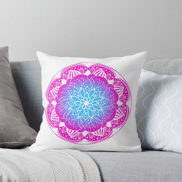 Item preview, Mandala pink blue white designed and sold by magicmandy.