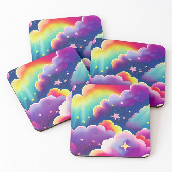 Item preview, Sunshine rainbows, Stars And Clouds designed and sold by Unicorn Trainwreck.