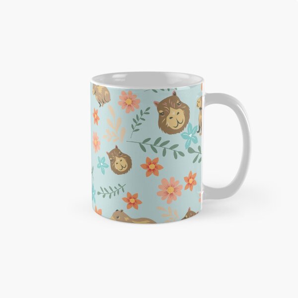 Item preview, Capybaras with flowers green designed and sold by ArlacV.
