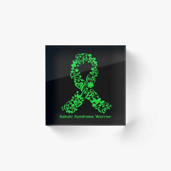 Item preview, Kabuki Syndrome Warrior - Kabuki Syndrome Ribbon Strong Hope Believe Fight Faith Brave designed and sold by CansellBar.
