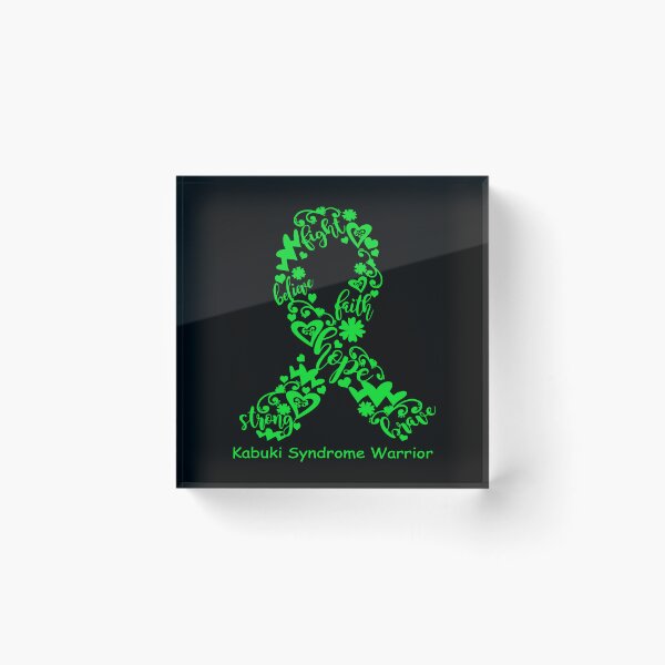 Item preview, Kabuki Syndrome Warrior - Kabuki Syndrome Ribbon Strong Hope Believe Fight Faith Brave designed and sold by CansellBar.