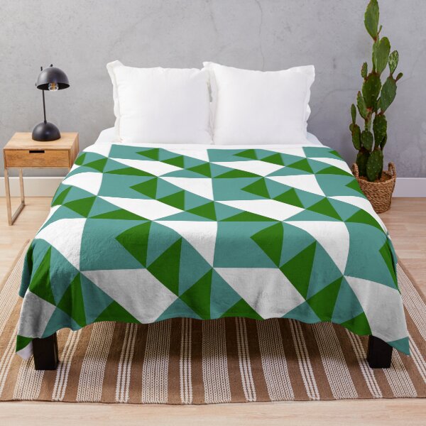 Item preview, ’Zangles’ - in Teal and Grass Green on a White base designed and sold by sleepingdogprod.
