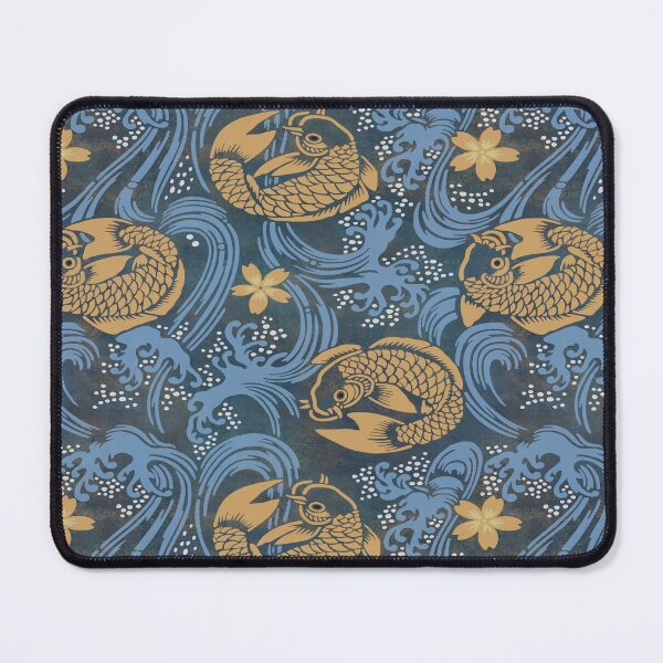 Item preview, Japanese Koi Pattern Blue designed and sold by karwilberevivalcollection.