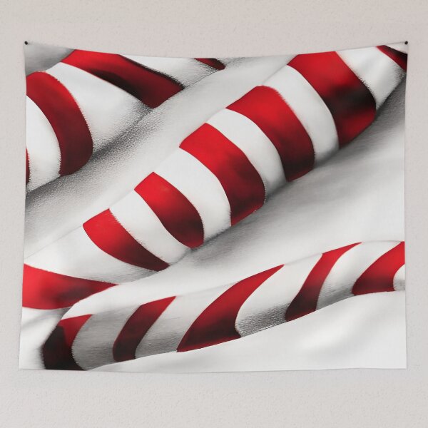 Item preview, Christmas Red and White Candy Cane Twists designed and sold by deniselynnimage.