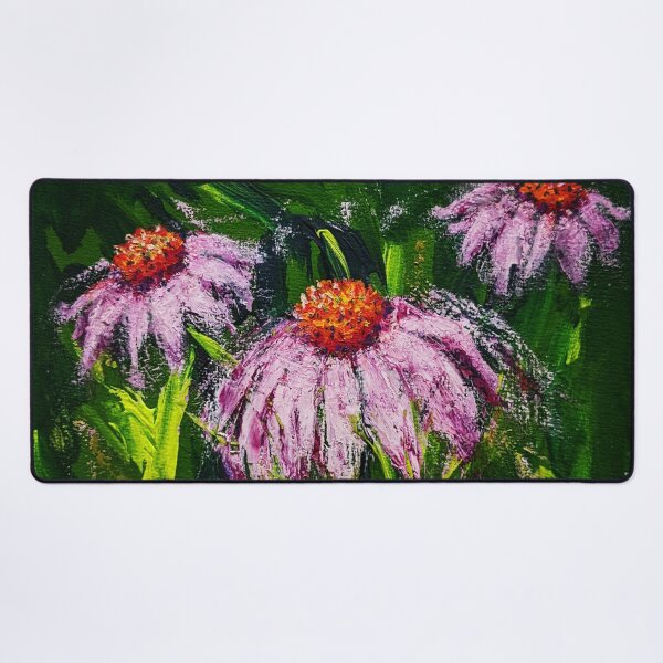 Item preview, Purple Cone Flowers and Midnights designed and sold by Laura King Fine Arts.