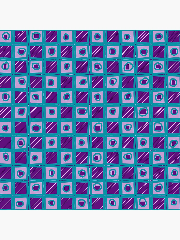 Thumbnail 4 of 4, Clock, Abstract Square Pattern designed and sold by mrtraz.