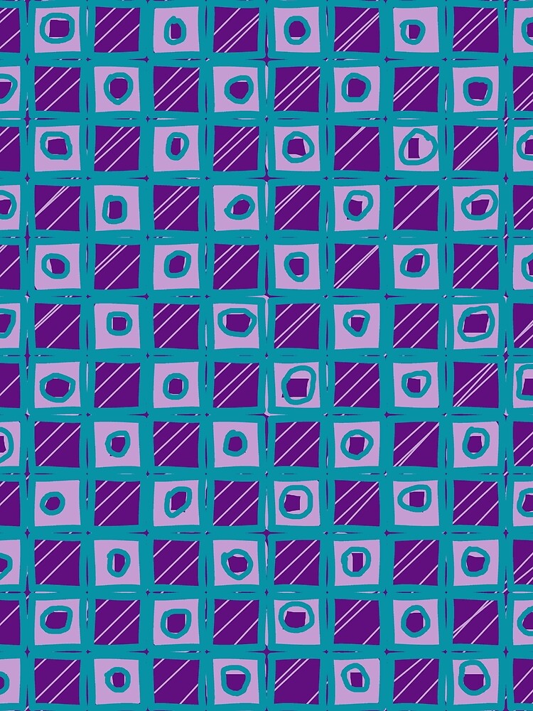 Thumbnail 3 of 3, Scarf, Abstract Square Pattern designed and sold by mrtraz.