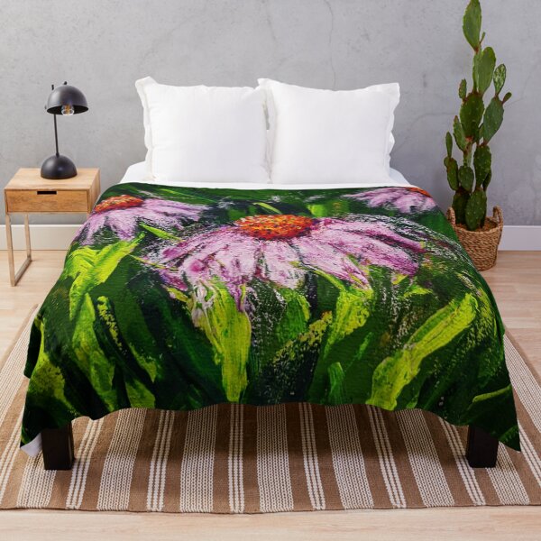 Item preview, Purple Cone Flowers and Midnights designed and sold by Laura King  Fine Arts.