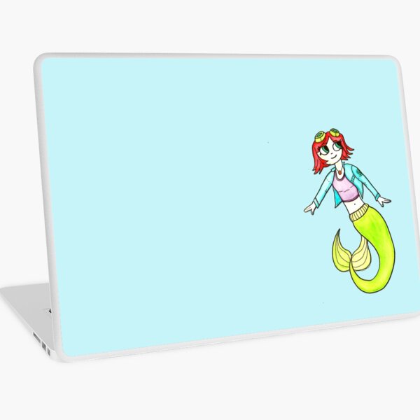 Scott Pilgrim Ramona Flowers Ariel Mermaid Mashup by Jayne Kitsch Laptop Skin