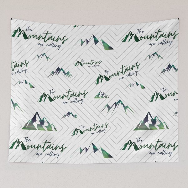 Item preview, The Mountains are Calling - text with graphic designed and sold by Chantockey.