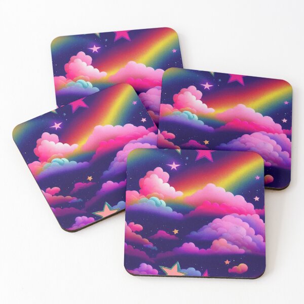 Item preview, Darker rainbows, Stars And Clouds designed and sold by Unicorn Trainwreck.