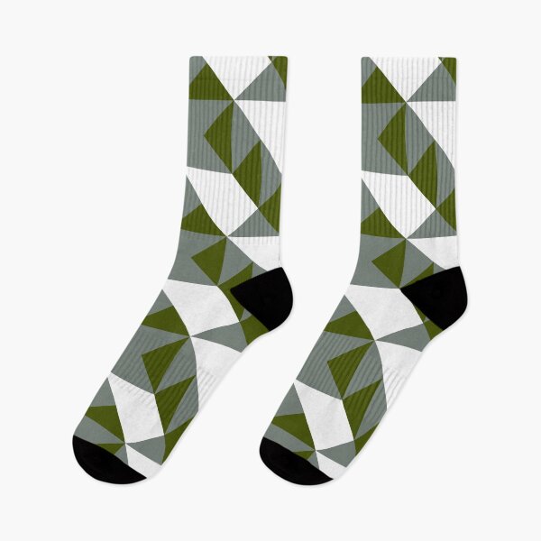 Item preview, ’Zangles’ - in Mid-Grey and Moss Green on a White base designed and sold by sleepingdogprod.