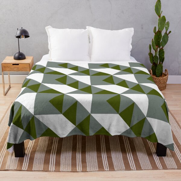 Item preview, ’Zangles’ - in Mid-Grey and Moss Green on a White base designed and sold by sleepingdogprod.