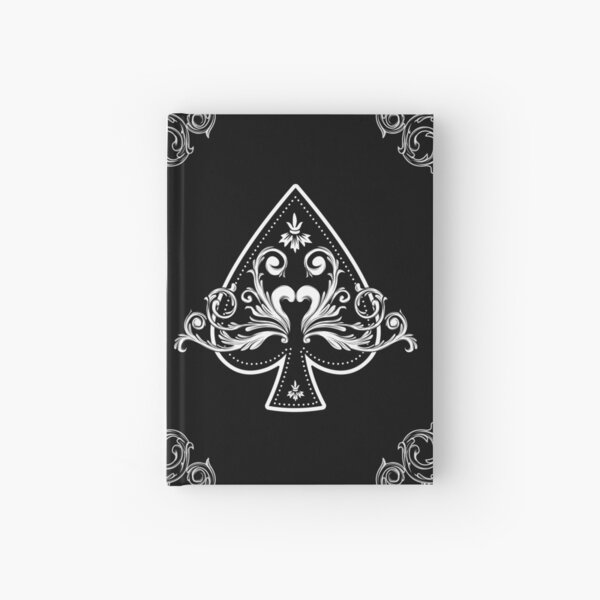 Ace of Spades Vintage Cool Black Hardcover Journal