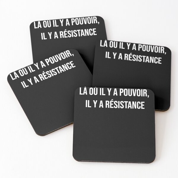 Aperçu de l'œuvre "Là où il y a du pouvoir, il y a de la résistance" - Foucault créée et vendue par BrixtonWords.