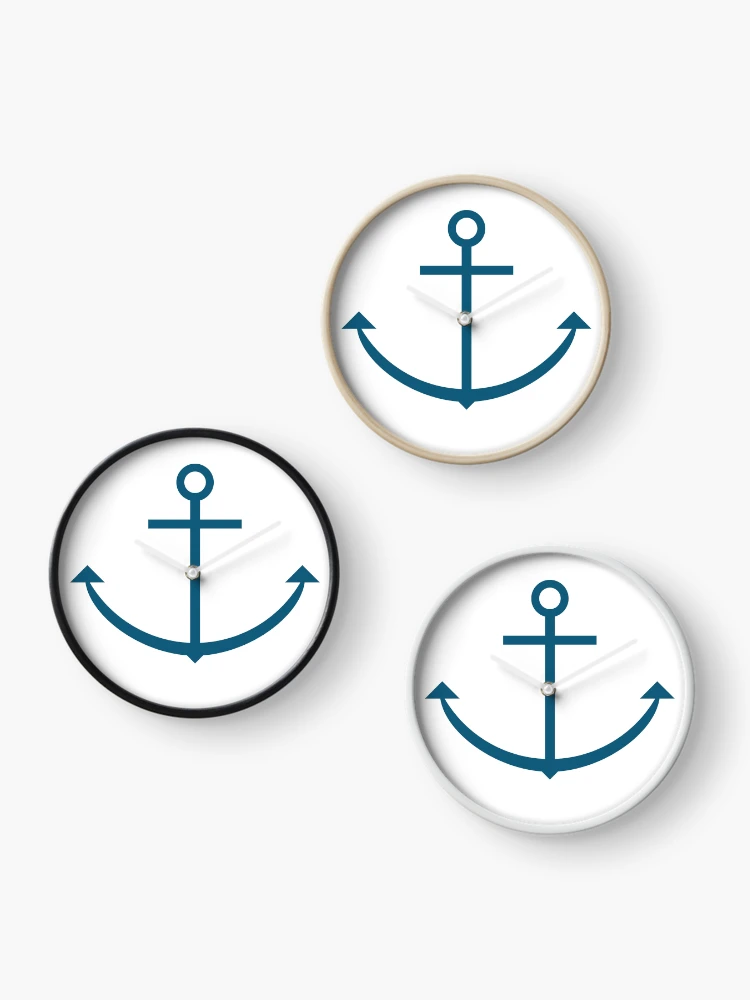 Thumbnail 3 of 4, Clock, Simple Anchor designed and sold by Whitewolf86.