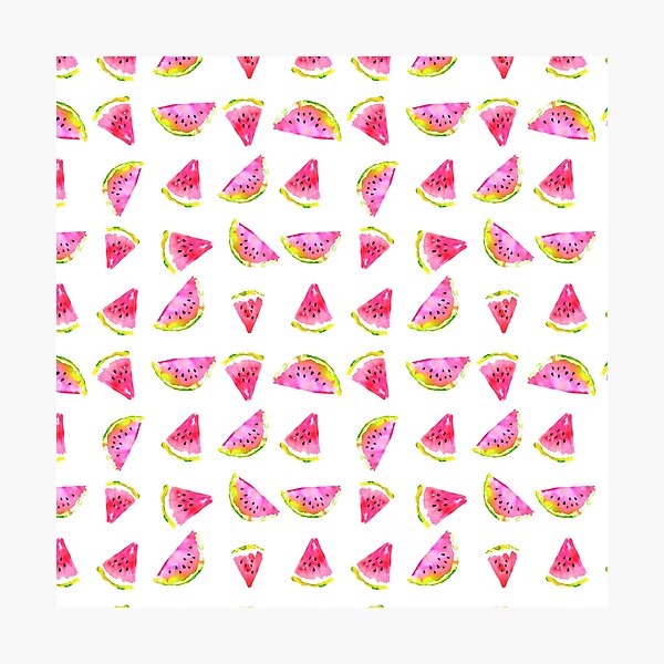 Item preview, Watercolor watermelon summer pattern designed and sold by silvianna.