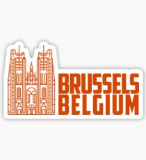 Brussels Belgium Sticker