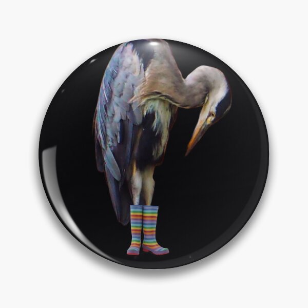 Item preview, Heron in wellies designed and sold by jonfun1.