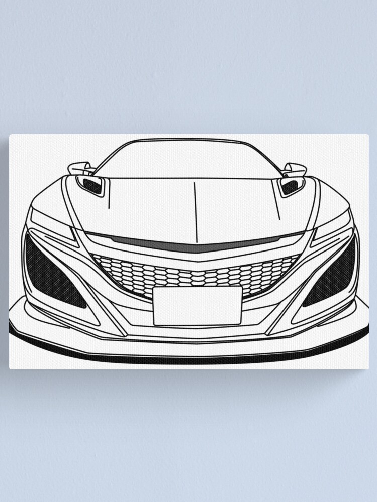 "Cool JDM Car Outlines" Canvas Print by MegaLawlz | Redbubble