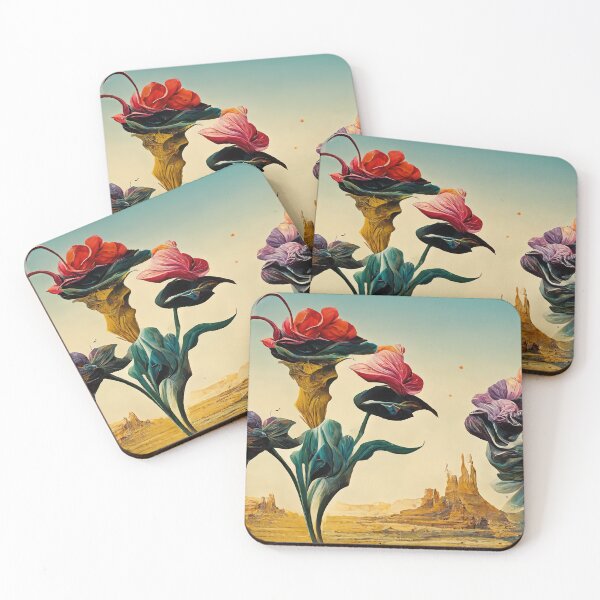 Item preview, Abstract dreamlike flowers inspired by Salvador Dali designed and sold by justinasv775.