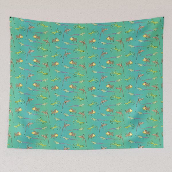 Item preview, Anole lizard pattern #2 designed and sold by kmwinchell.