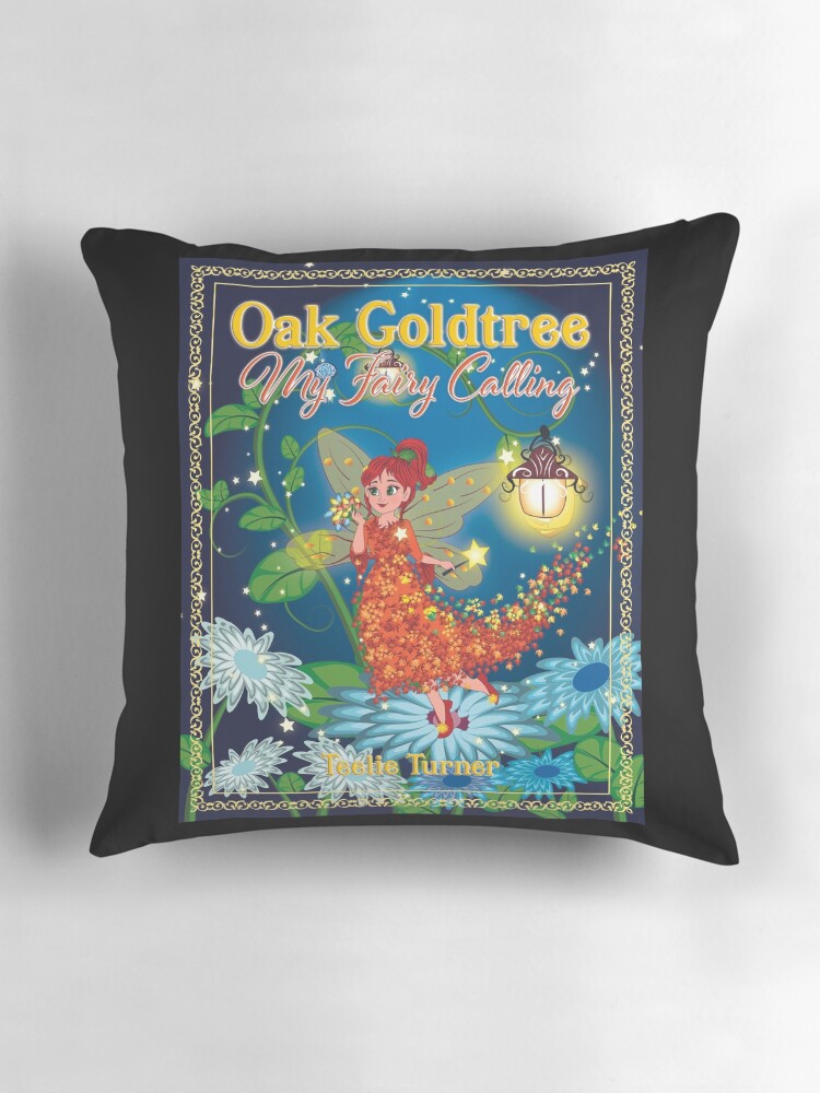 Thumbnail 3 of 4, Pillow, Oak Goldtree Book Cover designed and sold by FairyBookClub.