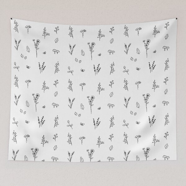 Item preview, Cute flower doodles  designed and sold by Mayarart.