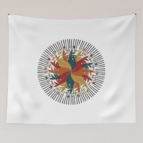 Item preview, All Colored Hands Mandala designed and sold by It's On Backwards.